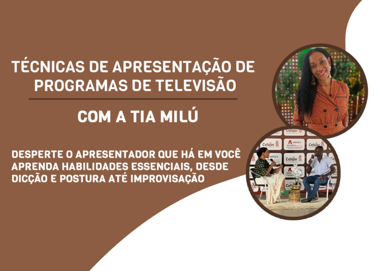 Técnicas de Apresentação de Programas de Televisão com a Tia Milu