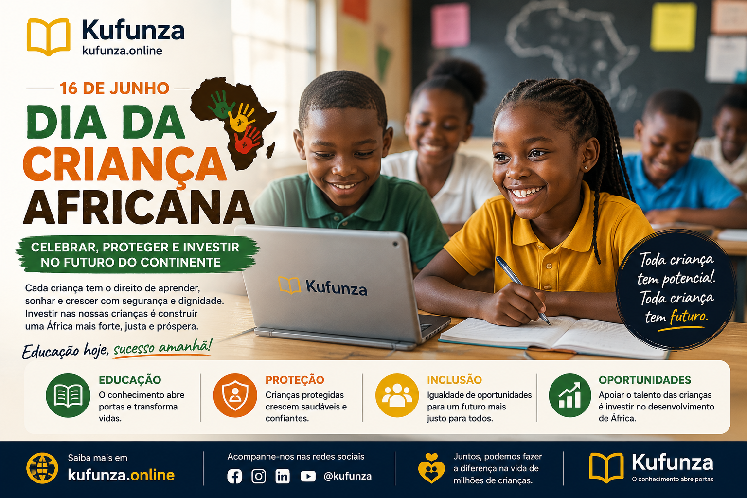 Dia da Criança Africana: Celebrar, Proteger e Investir no Futuro do Continente