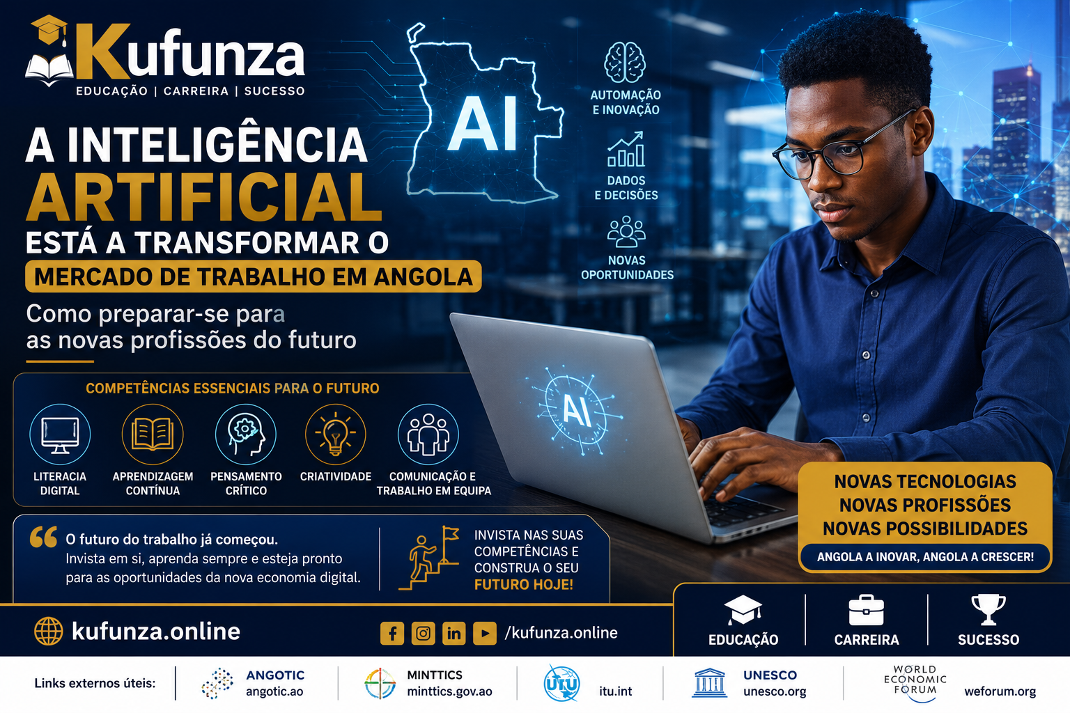 A Inteligência Artificial Está a Transformar o Mercado de Trabalho em Angola: Como Preparar-se Para o Futuro