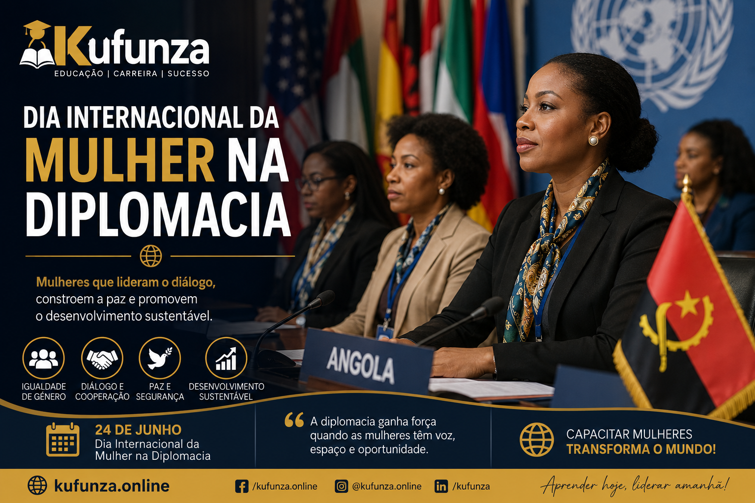 🌍 Dia Internacional da Mulher na Diplomacia: Celebrando a Liderança Feminina na Construção da Paz e do Desenvolvimento