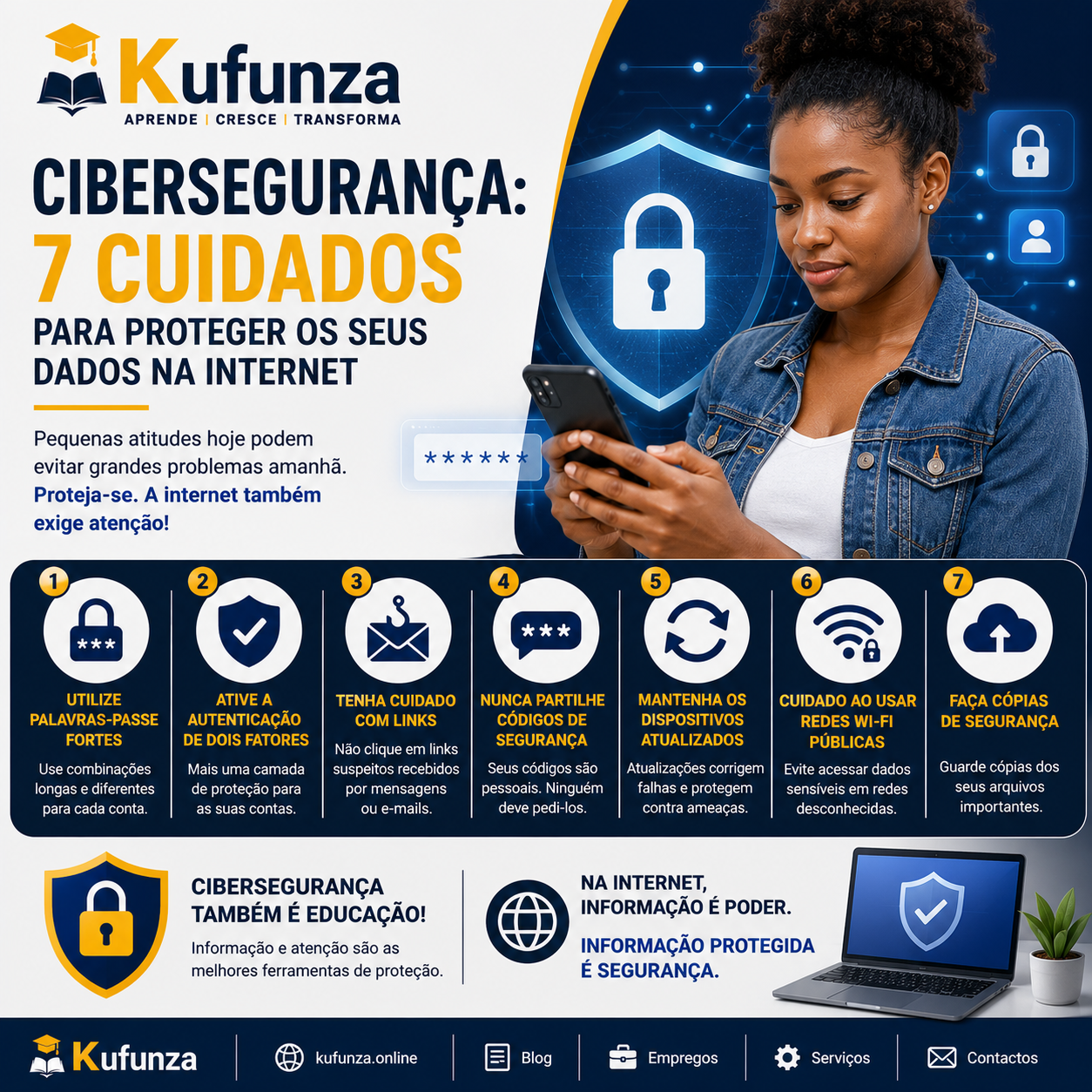 Cibersegurança: 7 Cuidados para Proteger os Seus Dados na Internet