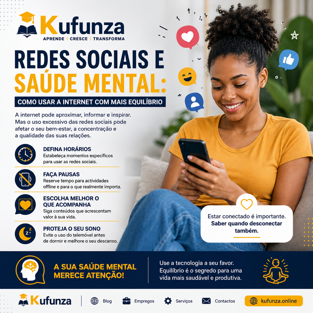 Redes Sociais e Saúde Mental: Como Usar a Internet com Mais Equilíbrio
